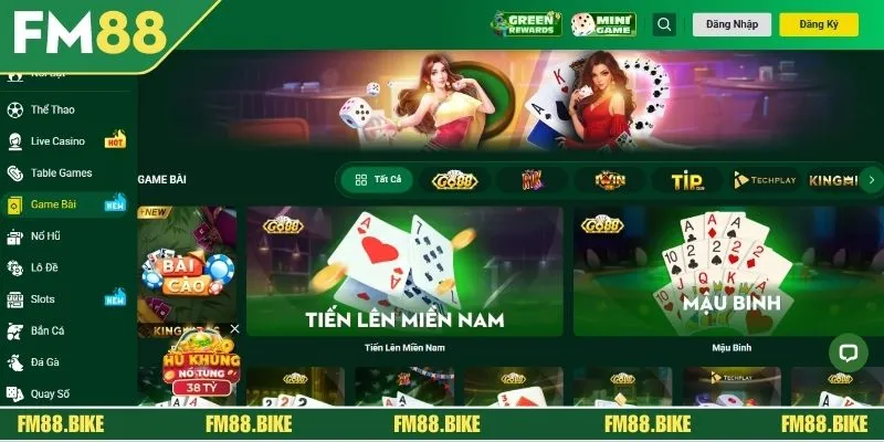 Game bài FM88 sảnh chơi hấp dẫn năm 2025 